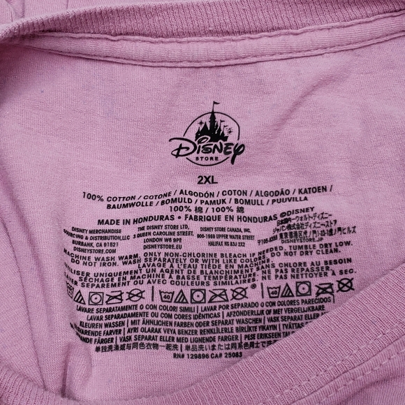 Disney Women's Pink Purple Graphic Tee Sleeping Beauty Size 2XL - Picture 7 of 11